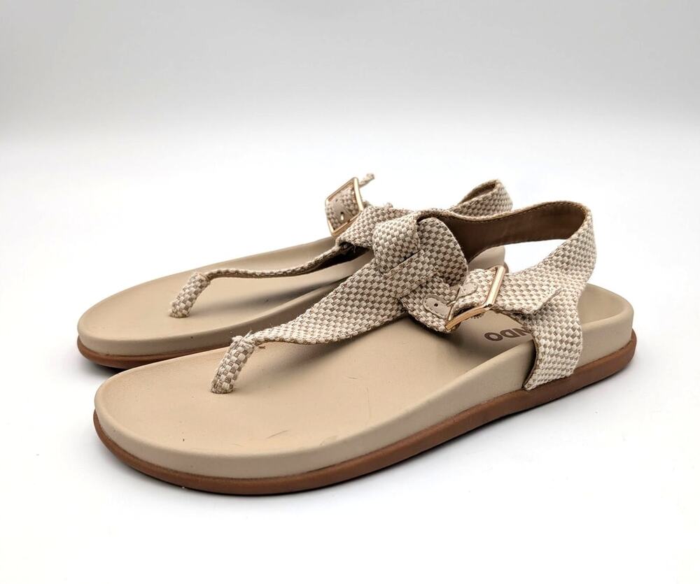 Blondo Niomi Slide Sandal Adjustable Ankle Strap Women's Sand Size US7